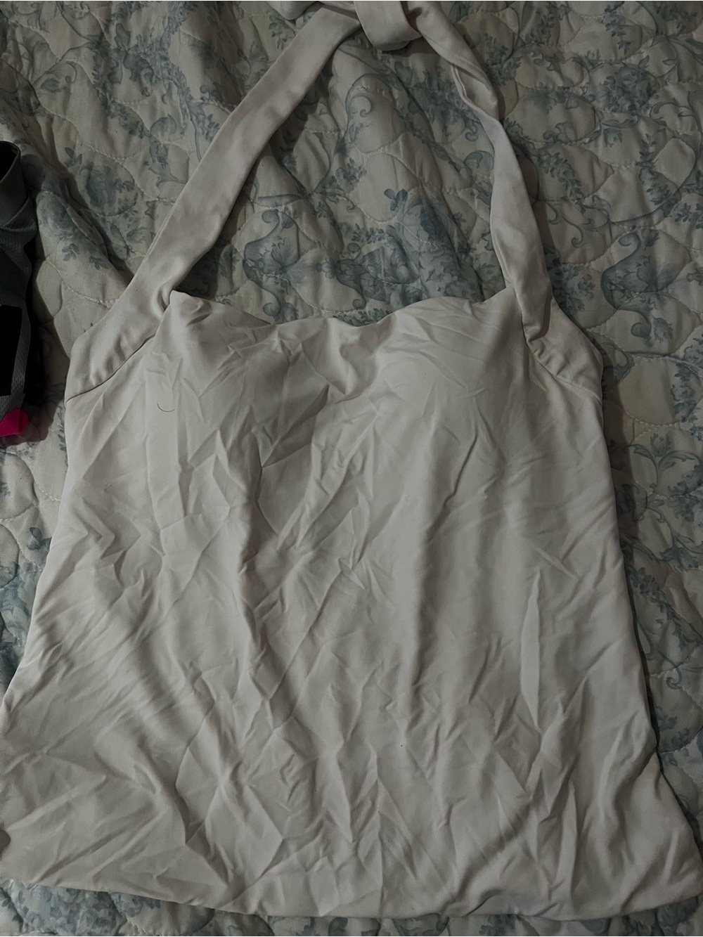 Light Beige Halter Tank Top